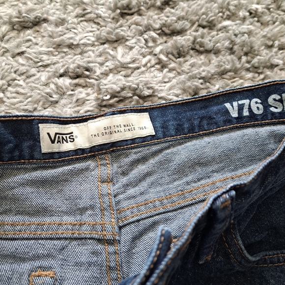 Vans | Blue V76 women's skinny Jean 32 x 32 with crinkled acid wash - Picture 12 of 12